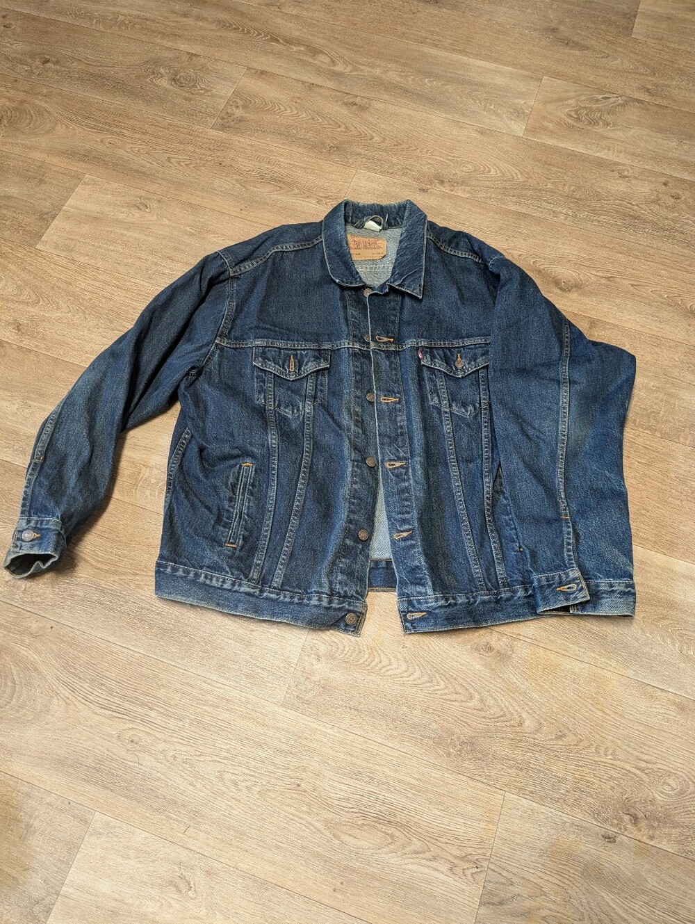 Vintage Levi's Trucker Jacket Classic Dark Blue Denim Jacket
